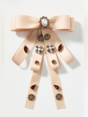 Anthropologie Embellished Bow Barrette NWT!